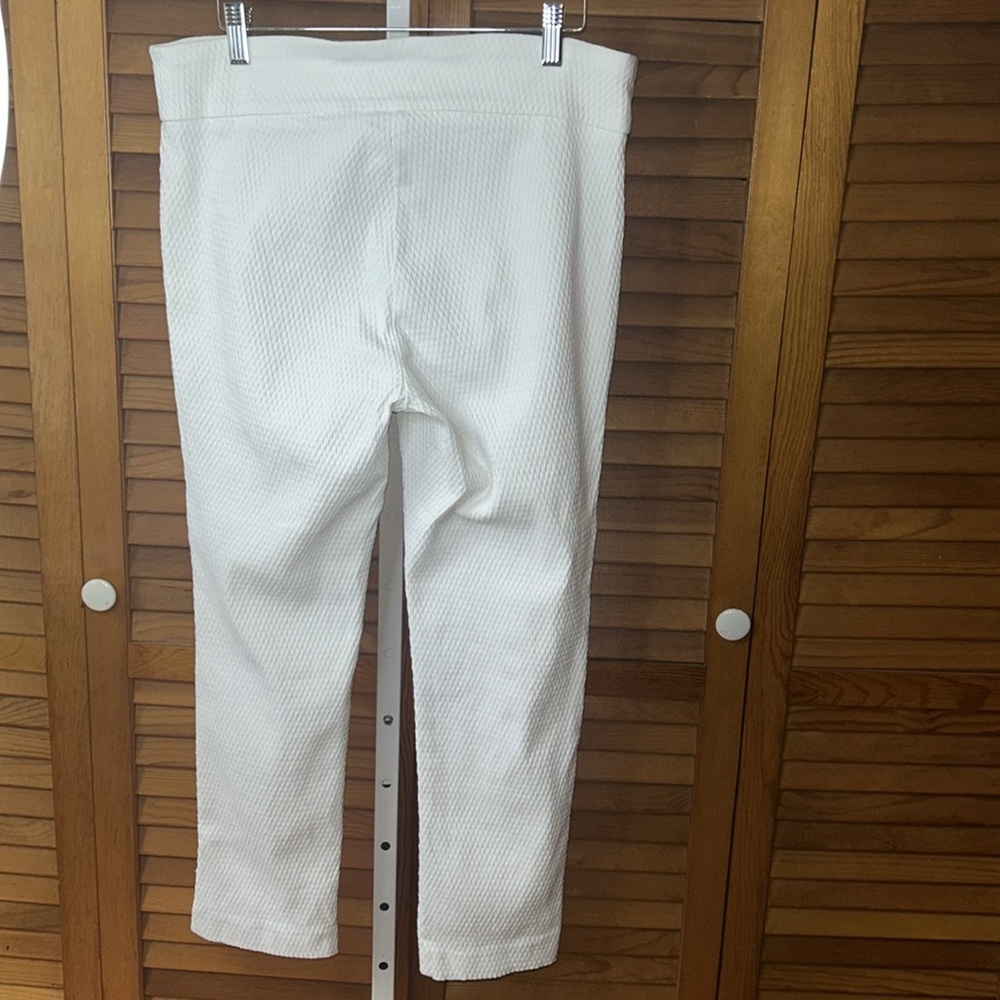 Van Heusen Stretch Extensible White Patterned Leg… - image 5